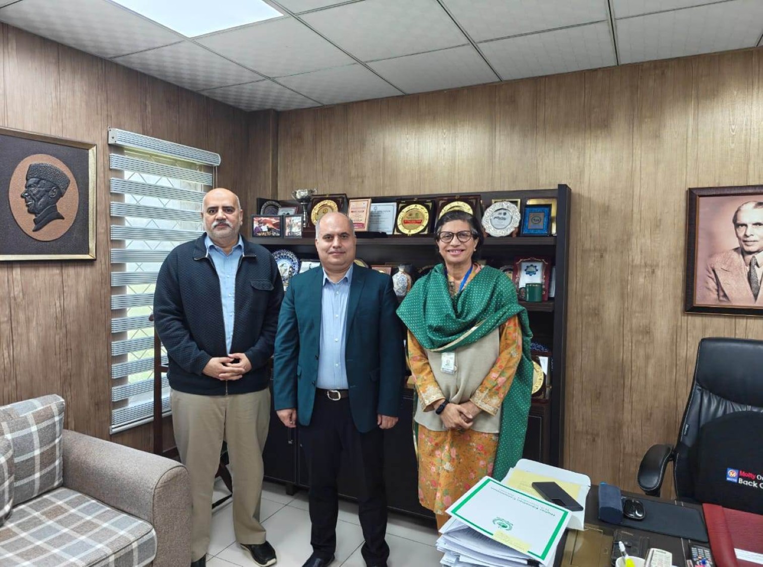 Meeting between Prof. Dr. Abdul Malik Tareen and Ms. Noor Amna Malik